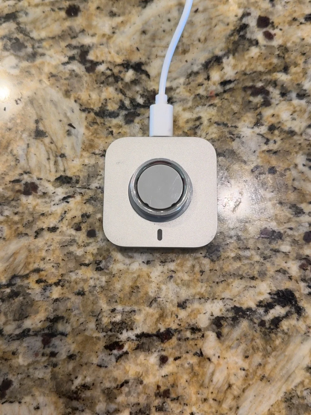Oura Silver Charging Dock for Ring - White Cable